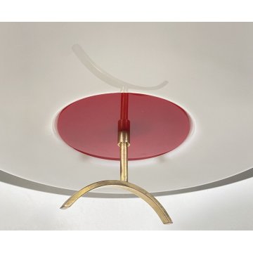 LAMPADARIO DESIGN SOFFITTO STILE GAETANO SCIOLARI STILNOVO ANNI 50 VINTAGE