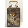 ANTICA SVEGLIA da VIAGGIO epoca 900 argentata OROLOGIO SUONERIA old TRAVEL CLOCK
