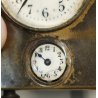 ANTICA SVEGLIA da VIAGGIO epoca 900 argentata OROLOGIO SUONERIA old TRAVEL CLOCK