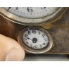 ANTICA SVEGLIA da VIAGGIO epoca 900 argentata OROLOGIO SUONERIA old TRAVEL CLOCK
