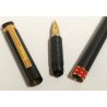 FERRARI by Cartier Aurora PENNA STILOGRAFICA Nero Rosso Oro VINTAGE FOUNTAIN PEN