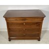 ANTICO COMO CASSETTONE 1800 CAPPUCCINO 4 CASSETTI INTARSIATO LEGNO NOCE EPOCA