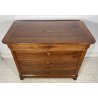 ANTICO COMO CASSETTONE 1800 CAPPUCCINO 4 CASSETTI INTARSIATO LEGNO NOCE EPOCA