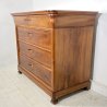 ANTICO COMO CASSETTONE 1800 CAPPUCCINO 4 CASSETTI INTARSIATO LEGNO NOCE EPOCA