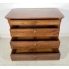 ANTICO COMO CASSETTONE 1800 CAPPUCCINO 4 CASSETTI INTARSIATO LEGNO NOCE EPOCA
