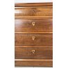 ANTICO COMO CASSETTONE 1800 CAPPUCCINO 4 CASSETTI INTARSIATO LEGNO NOCE EPOCA