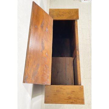 ANTICA CREDENZA PORTA LEGNA NOCE LEGNAIA 1800 LEGNO CAMINO EPOCA RIBALTA SALOTTO