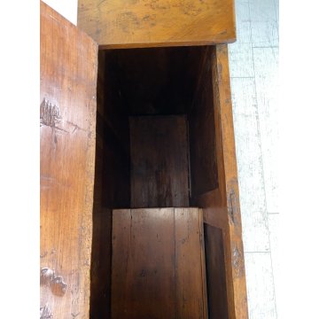 ANTICA CREDENZA PORTA LEGNA NOCE LEGNAIA 1800 LEGNO CAMINO EPOCA RIBALTA SALOTTO