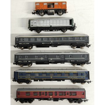 LOTTO 24p Fleischmann PICCOLO scala N Locomotiva 7025 binari DIORAMI vagoni Lima