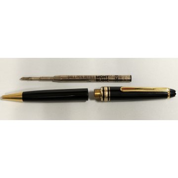 PENNA SFERA Montblanc Meisterstuck Pix CLASSIC NERO ORO vintage BALLPOINT PEN