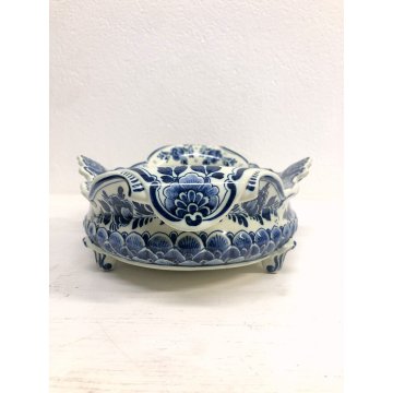 FRUTTIERA CENTROTAVOLA CERAMICA FRUIT BOWL Delft Blue Ram MADE IN HOLLAND EPOCA