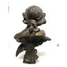 ANTICA SCULTURA  ANTIMONIO BUSTO DEA GIOVENTU Hebe  AQUILA GIOVE FRENCH Art Decò