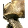 ANTICA SCULTURA  ANTIMONIO BUSTO DEA GIOVENTU Hebe  AQUILA GIOVE FRENCH Art Decò