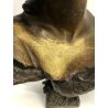 ANTICA SCULTURA  ANTIMONIO BUSTO DEA GIOVENTU Hebe  AQUILA GIOVE FRENCH Art Decò