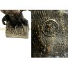 ANTICA SCULTURA  ANTIMONIO BUSTO DEA GIOVENTU Hebe  AQUILA GIOVE FRENCH Art Decò