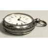 ANTICO OROLOGIO TASCA Geneve ARGENTO 800 epoca 1800 taschino OLD POCKET WATCH