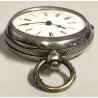 ANTICO OROLOGIO TASCA Geneve ARGENTO 800 epoca 1800 taschino OLD POCKET WATCH