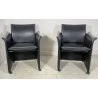 COPPIA POLTRONA DESIGN ATTR. CASSINA MODELLO BREAK 401 MARIO BELLINI ANNI 70/80
