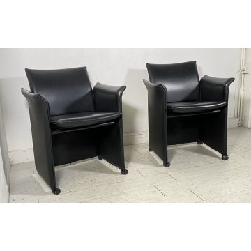 COPPIA POLTRONA DESIGN ATTR. CASSINA MODELLO BREAK 401 MARIO BELLINI ANNI 70/80
