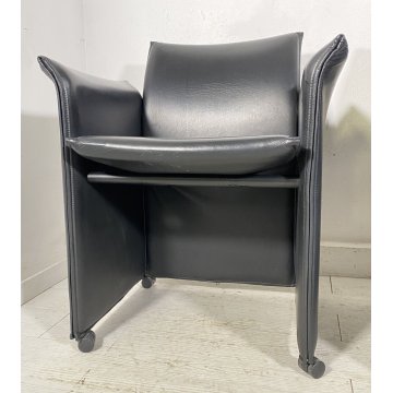 COPPIA POLTRONA DESIGN ATTR. CASSINA MODELLO BREAK 401 MARIO BELLINI ANNI 70/80