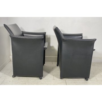 COPPIA POLTRONA DESIGN ATTR. CASSINA MODELLO BREAK 401 MARIO BELLINI ANNI 70/80