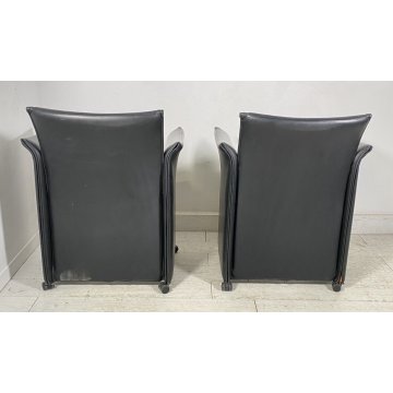 COPPIA POLTRONA DESIGN ATTR. CASSINA MODELLO BREAK 401 MARIO BELLINI ANNI 70/80
