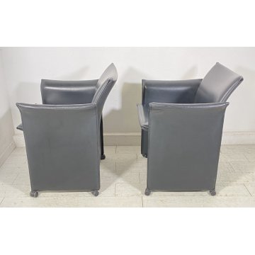 COPPIA POLTRONA DESIGN ATTR. CASSINA MODELLO BREAK 401 MARIO BELLINI ANNI 70/80