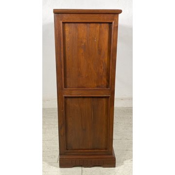 ANTICA CREDENZA VETRINA LEGNO QUERCIA ETAGERE PRIMI 1900 ESPOSITORE EPOCA VETRO