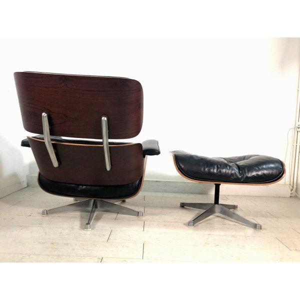 LOUNGE CHAIR & OTTOMAN nr. 670/671 B Charles & Ray Eames PER Herman Miller  '60s