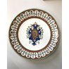 ANTICO PIATTO CERAMICA DA PARATA DECORATIVO PARETE CENTROTAVOLA STEMMA '800/'900