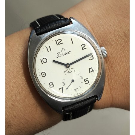 ANTICO OROLOGIO POLSO Perseo FS Ferrovie ANNI 70 6325 OLD Railroad WRIST WATCH