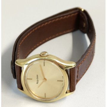 ANTICO OROLOGIO POLSO Philip Watch 318 Champagne PLAQUE OR meccanico WRIST WATCH