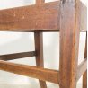 LOTTO N. 6 ANTICA SEDIA STILE CARABINIERE LEGNO NOCE 1800 IMPAGLIATE EPOCA CHAIR
