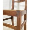 LOTTO N. 6 ANTICA SEDIA STILE CARABINIERE LEGNO NOCE 1800 IMPAGLIATE EPOCA CHAIR