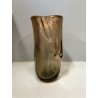 VASO VETRO MURANO F. Poli PER Seguso TRONCO ALBERO IRIDATO BOCCHE 32cm/h ANNI 30
