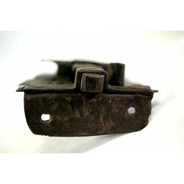 ANTICA SERRATURA CATENACCIO ferro battuto 600 FUNZIONANTE SMALL DOOR LOCK IRON  