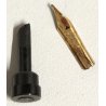 AURORA TORINO Antica Penna Stilografica RETRATTILE Safety ORO 18kr FOUNTAIN PEN