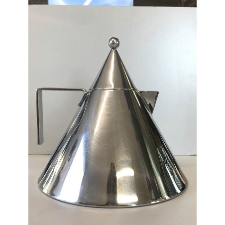BOLLITORE VINTAGE IL CONICO DESIGN Aldo Rossi PER ALESSI ACCIAIO INOX ANNI '80