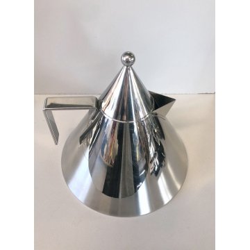 BOLLITORE VINTAGE IL CONICO DESIGN Aldo Rossi PER ALESSI ACCIAIO INOX ANNI '80