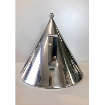 BOLLITORE VINTAGE IL CONICO DESIGN Aldo Rossi PER ALESSI ACCIAIO INOX ANNI '80