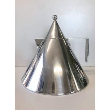 BOLLITORE VINTAGE IL CONICO DESIGN Aldo Rossi PER ALESSI ACCIAIO INOX ANNI '80