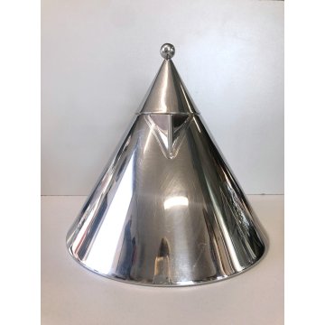 BOLLITORE VINTAGE IL CONICO DESIGN Aldo Rossi PER ALESSI ACCIAIO INOX ANNI '80