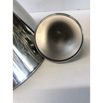 BOLLITORE VINTAGE IL CONICO DESIGN Aldo Rossi PER ALESSI ACCIAIO INOX ANNI '80