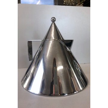 BOLLITORE VINTAGE IL CONICO DESIGN Aldo Rossi PER ALESSI ACCIAIO INOX ANNI '80