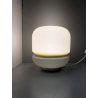 LAMPADA TAVOLO ABATJOUR DESIGN Pia Guidetti Crippa VETRO BIANCO LATTIMIO ANNI 70