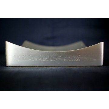  SVUOTATASCHE VIDE POCHE Walter Moretti ALLUMINIO QUADRATO INTERNO CAVO 1970 