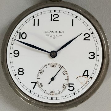 ANTICO OROLOGIO TASCA Longines CAL. 37.93 meccanico ANNI 50 OLD POCKET WATCH