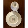 SERVIZIO CAFFE' 6 pers VINTAGE PORCELAIN Limoge Georges Boyer BAGATELLE ROSE