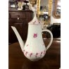 SERVIZIO CAFFE' 6 pers VINTAGE PORCELAIN Limoge Georges Boyer BAGATELLE ROSE