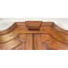 ANTICO ARMADIO CENTINATO PIEMONTESE DOPPIO CORPO LEGNO NOCE 2 ANTE EPOCA 1800